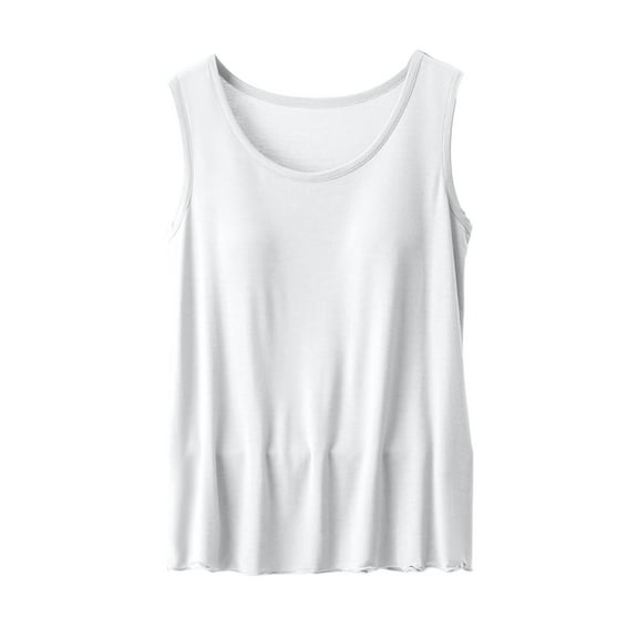 Delayuji Ladies Casual Loose Chest Pad Suspenders Yoga Bottom Shirt Ladies Vest White Xxxl Modal Spring Tops for Women
