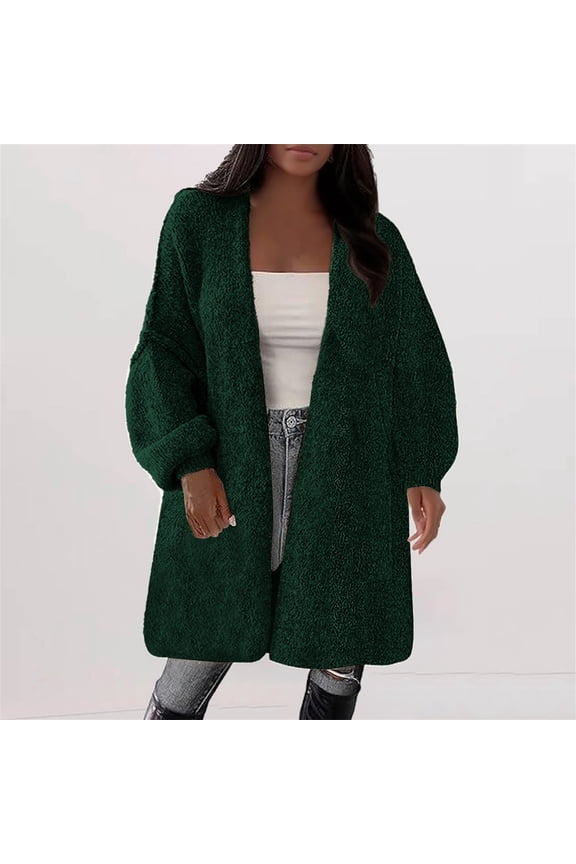 Long Cardigan Sweaters For Women Fall Winter Trendy Oversized Knit Sweater Jacket Coats Spring Fashion Clothing S-5XL