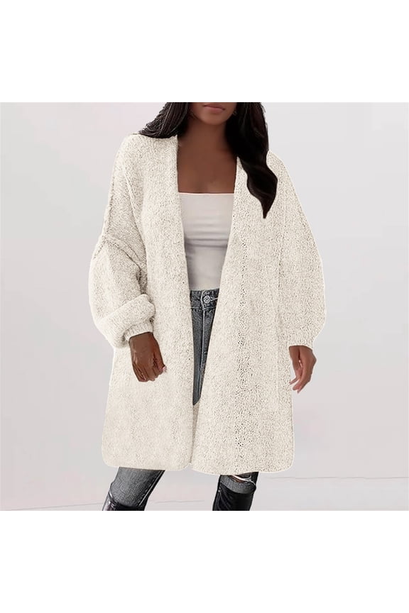 Long Cardigan Sweaters For Women Fall Winter Trendy Oversized Knit Sweater Jacket Coats Spring Fashion Clothing S-5XL