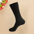 thumbnail image 1 of Delayuji Men's Mid Tube Sock Solid Color Cotton Business Socks Breathable Absorbent Soccer Sock Sport Sock Running Sock A S, 1 of 4