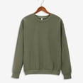 thumbnail image 1 of Delayuji Pullover Black Crewneck Sweatshir Women's Color Round Neck Oversized Sweatshirt Loose Light Sweatshirt Loose Blouse Pullover Womens Pullover Tops for Women Dark Gray XXL, 1 of 8