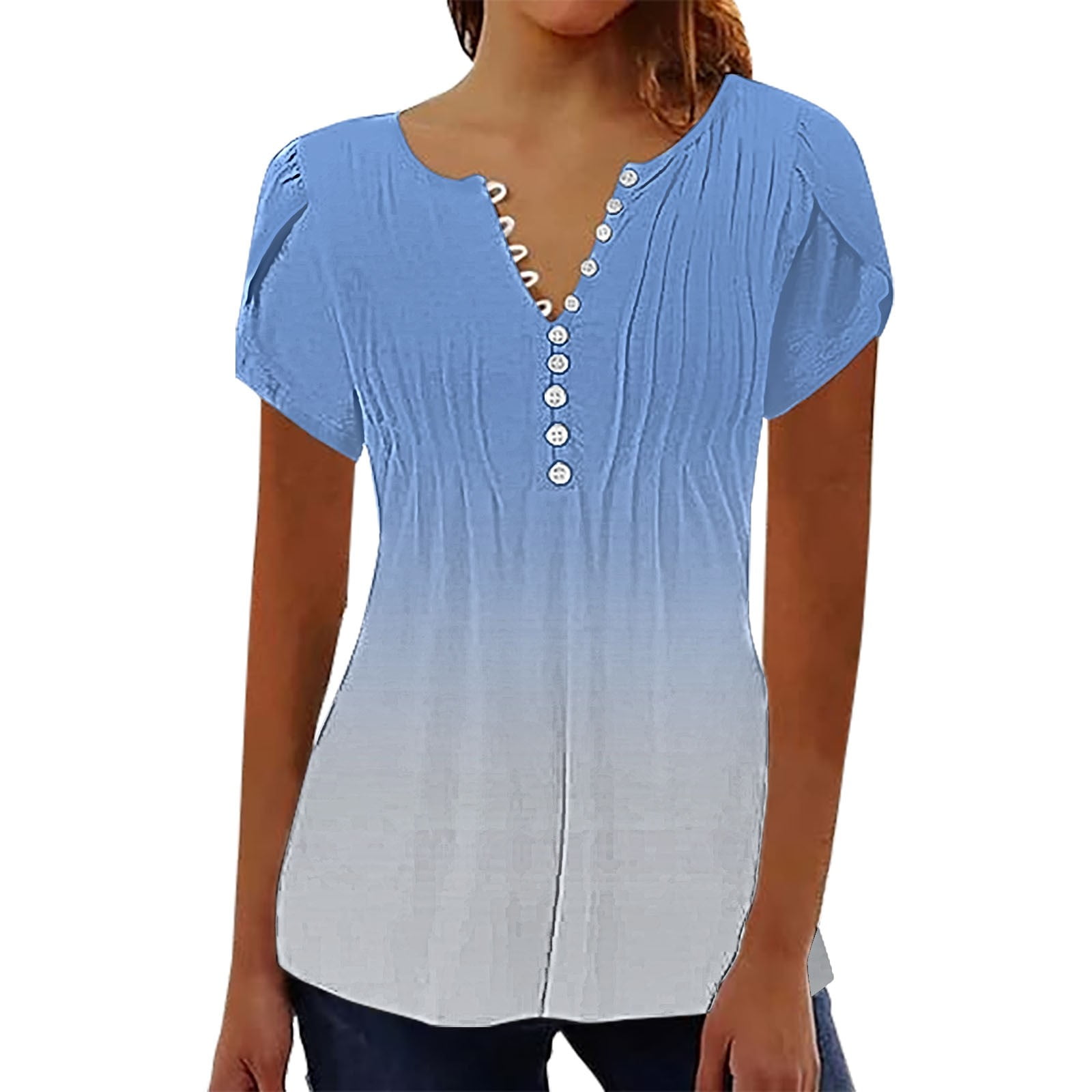 トップス Andequal drawstring tie tunic BLUE Navy Blue and White Cotton Tunic Top – Buddha Groove