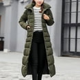 thumbnail image 1 of Delayuji Thickened Lined Parka Women'S Down Jackets Women's Hooded Puffer Down Coat Long Winter Jacket with Hood Quilted Jacket Ladies Coats AG M, 1 of 7