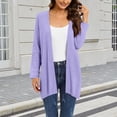 thumbnail image 1 of Delayuji Women's Cardigan Coat Cotton Linen Cardigan Solid Color Spring Summer Trendy, 1 of 7