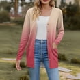 thumbnail image 1 of Delayuji Women’s Cardigan Lightweight Soft Knit Gradient Color Long Sleeve Open Front Coat Cardigan For Women Spring Outfit, 1 of 5