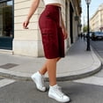 thumbnail image 1 of Delayuji Women's Cargo Pant Short Summer Comfortable Cargo Pants with Multiple Pocket, 1 of 7