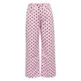 thumbnail image 1 of Delayuji Women's Casual Pants Loose Mid Pants Straight Leg Pants With Polka Dots Trendy, 1 of 4