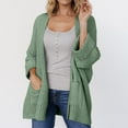 thumbnail image 1 of Delayuji Women's Oversized Cardigan Sweater Open Front Knit Cardigan Outwear With Pockets, 1 of 1