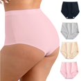 thumbnail image 1 of Delayuji Women's Panties Solid Color Patchwork Underpants High Waisted Womens Underwear, 1 of 4