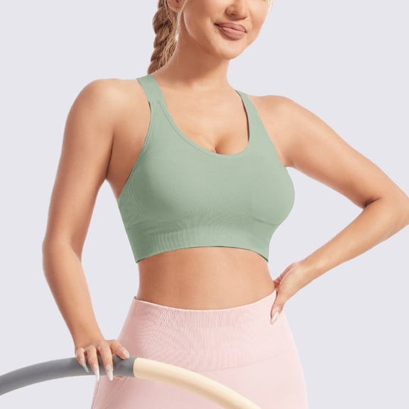 Delayuji Women's Sports Bras Active Yoga Sports Bras Sports Base Underwear Beauty Back Sports Underwear Fitness Shockproof Gathered Sports Training Yoga Bras