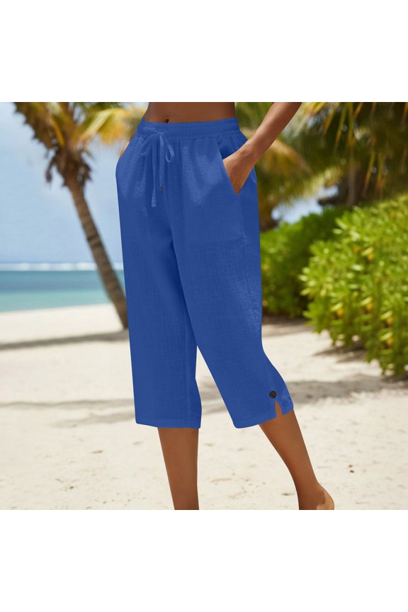 WomenS High Waisted Wide Leg Pants Trousers Comfy Straight Leg Pants With Pockets