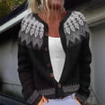 thumbnail image 1 of Delayuji Womens Cardigan Sweater Ethnic Style Sweater Knitted Sweater Cardigan Sweater Spring Coat S-4XL, 1 of 3