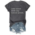 thumbnail image 1 of Delayuji Womens Fashion Workout T Shirts Athletic Plus Size Tops Summer Trendy Clothes 2025 Short Sleeve Spring Tee Gray L Cotton Short Sleeve Shirts for Women, 1 of 7