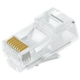 thumbnail image 1 of Delcast 100pcs RJ45 Modular Plug CAT5E Network Cable Connector Plug 8P8C, 1 of 7