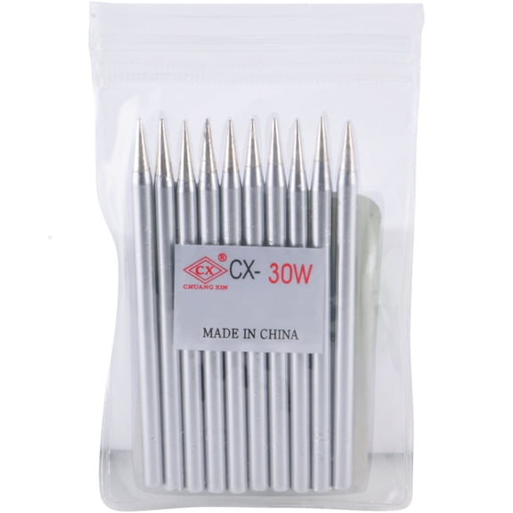 Delcast Soldering Iron Tip for 30 Watt Soldering Irons Copper with Corrosion Resistant Coating (10-Pack)