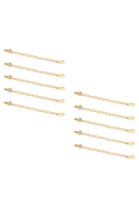 Delciate Crafted Stainless Steel Tail Chains Handy Stainless Steel 5cm Extension Tail Chain for Jewelry