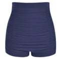 thumbnail image 1 of Delconic High Waist Ruched Swimsuit Bottoms for Women Stretchy Swimwear Briefs Comfortable Fit Tummy Control Bathing Suit Shorts, 1 of 6