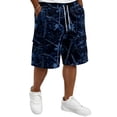 thumbnail image 1 of Delconic Men Realistic Tree Branch Camo Quick Dry Casual Cargo Shorts Skin Friendly Elastic Waist Deep Storage Side Pockets Short Trousers For Spring Summer Daily Blue S, 1 of 6
