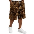 thumbnail image 1 of Delconic Men Tree Camo Quick Dry Knee Length Casual Cargo Shorts Elastic Drawstring Waist Side Pockets Loose Fit Short Pants For Summer Hunting Fishing Hiking Daily Outdoor Travel Wear Khaki 5XL, 1 of 6
