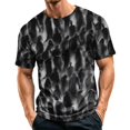 thumbnail image 1 of Delconic Men's Lightweight Quick Dry Mesh Crew Neck Short Sleeve Top with Halloween Themed Print for Casual and Sports Wear White XL, 1 of 6