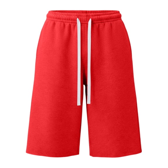 Delconic Men’s Relaxed Fit Elastic Waist Casual Shorts for Outdoor Activities Lounge Wear Drawstring Adjustable Athletic Shorts Hot Pink 2XL