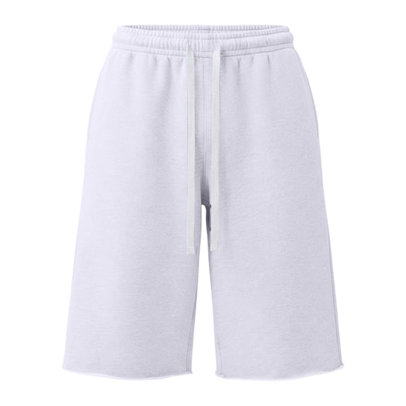 Delconic Men’s Relaxed Fit Elastic Waist Casual Shorts for Outdoor Activities Lounge Wear Drawstring Adjustable Athletic Shorts White XL