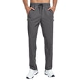 thumbnail image 1 of Delconic Mens Quick Dry Hiking Pants Outdoor Casual Straight Leg Loose Fit Training Trousers for Trekking Camping Walking Dark Gray 2XL, 1 of 5