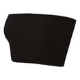 thumbnail image 1 of Delconic Seamless Bandeau Tube Top for Women Stretch Strapless Ribbed Crop Top Lightweight Breathable Pullover Design Black 32, 1 of 6
