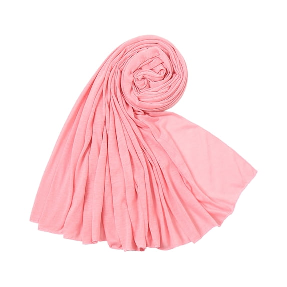 Delconic Soft Jersey Fabric Solid Long Hijab Scarf For Women Multi Purpose Lightweight Head Wrap Shawl Scarves For Daily Wear Travel And Holiday Occasions