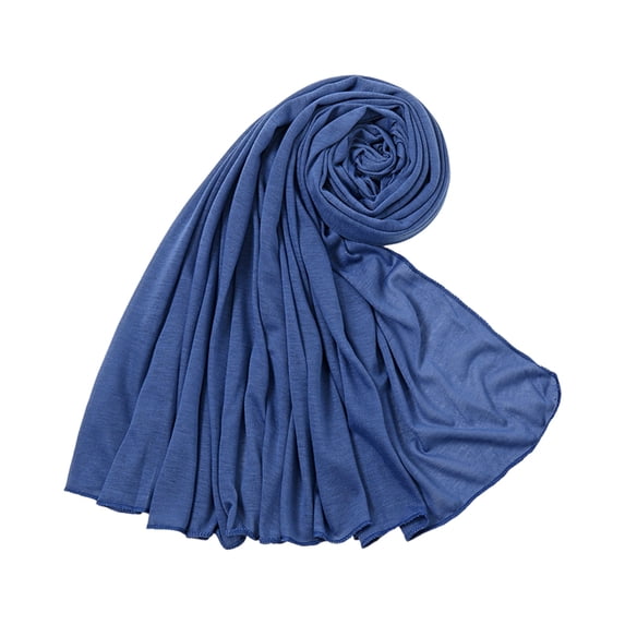 Delconic Soft Jersey Fabric Solid Long Hijab Scarf For Women Multi Purpose Lightweight Head Wrap Shawl Scarves For Daily Wear Travel And Holiday Occasions