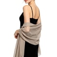 thumbnail image 1 of Delconic Women Solid Chiffon Shawl Lightweight Polyester Nylon Evening Wrap Scarf Elegant Cover Up For Wedding Bridal Party Dinner Formal Occasions, 1 of 2