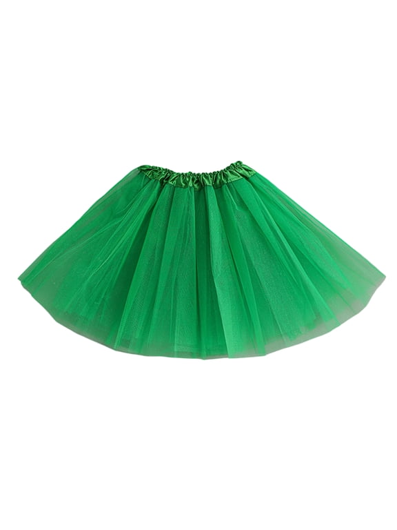 Womens Adult Tulle Skirt Ballet Tutu Skirt Knee Length Mesh Dance Skirt Layered A Line Skirt for Stage Practice Dark Green 1