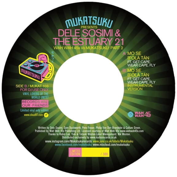 Dele Sosimi & The Estuary 21 Mo Se B'ola Tan (Vinyl Record) 7" Single