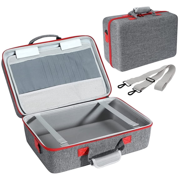 Dele ps5 storage bag hard shell five-in-one double layer PS5 game console storage bag shoulder portable Eva bag