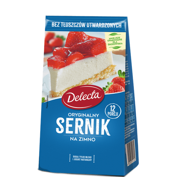 Delecta cheesecake cake mix in a bag 154g