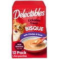 thumbnail image 1 of Delectables Bisque Non Seafood Chicken & Duck Wet Cat Treat 1.4oz, 12 pack, 1 of 9
