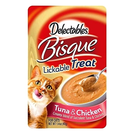 Delectables Lickable Cat Treats - Bisque Tuna & Chicken, 1.4 Oz.