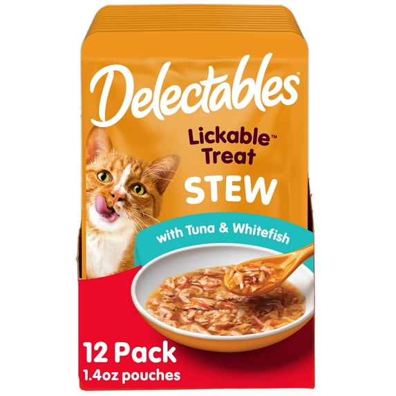Delectables Stew Tuna & Whitefish Wet Cat Treat 1.4oz, 12 pack