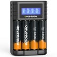Rechargeable Lithium AA Batteries 1.5V 3400mWh, Rechargeable AA