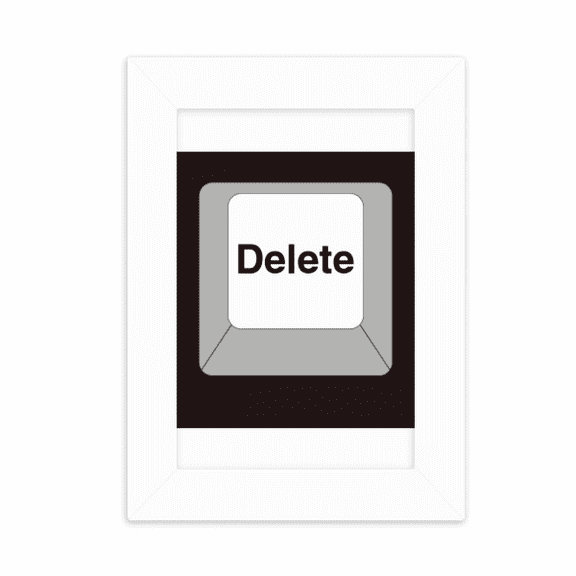 Delete Empty Discard Keyboard Desktop Photo Frame Picture Display Decoration Art Painting