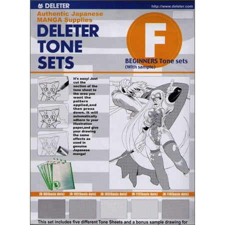 Deleter Tone Sets F Beginners Authentic Japanese Manga Supplies