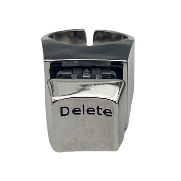 Deletes Keycap Rings Symbolizing New Beginning Sturdy Alloy Polished and Matte Finish for Fashion Enthusiasts Wear