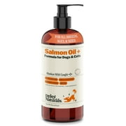 Deley Naturals Alaskan Wild Caught Salmon Oil for Dogs & Cats Plus Formula