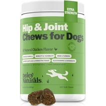 Deley Naturals Hip & Joint Chews for Dogs, Advanced Arthritis Pain Relief, Dog Hip and Joint Supplement, 120 Count