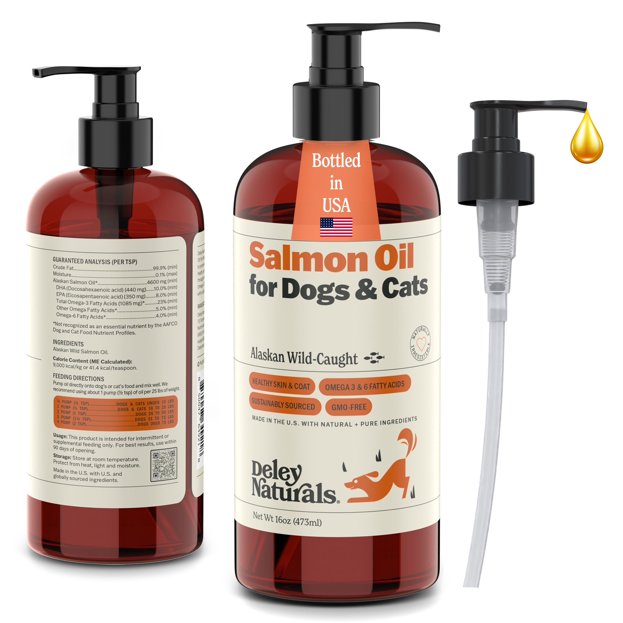 Charlie & Frank, Pet Omega3 Fish Oil, For Cats & Dogs, Supports