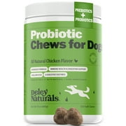 Deley Naturals Probiotics for Dogs - Dog Probiotic Chews for Good Digestion