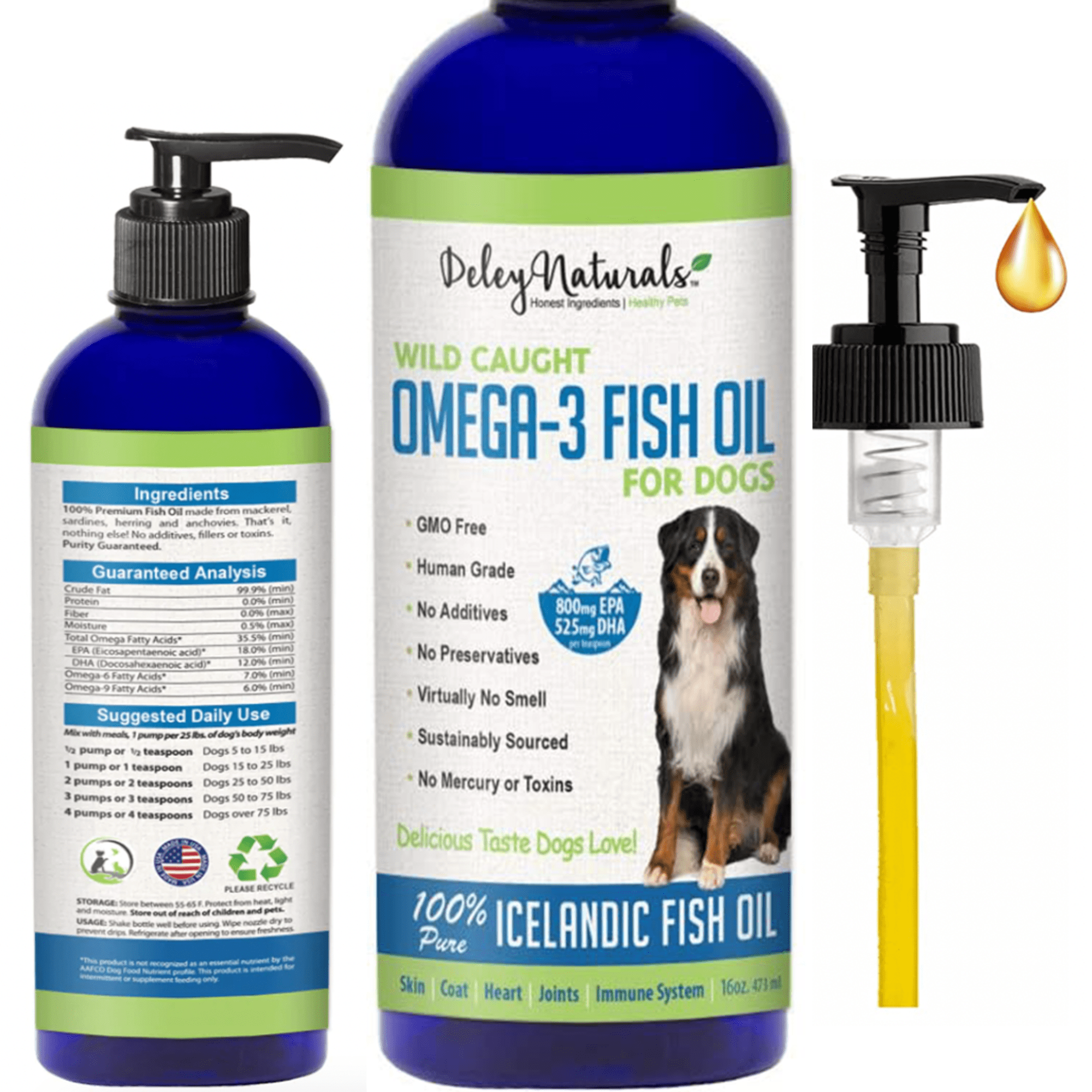 Zesty Paws Alaskan Salmon Oil with Hemp for Dogs & Cats - Omega 3 & 6 Fish  Oil Pet Supplement with Epa & Dha - Anti Itching Skin & Coat Care +