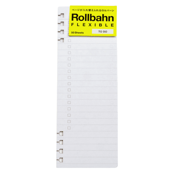 Delfonics Rollbahn Flexible Notebook To-Do List Refills: 5.2 in. x 7 in. (White) B6 notebook