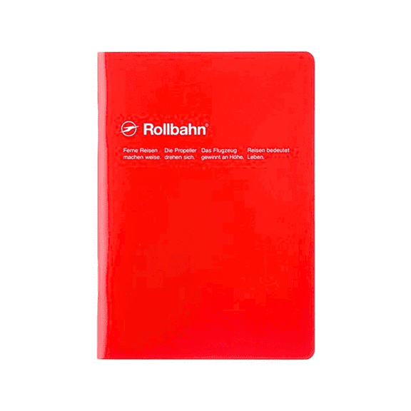 Delfonics Rollbahn Note Notebook: 5-1/2 in. x 7 in. (Red) B6 notebook
