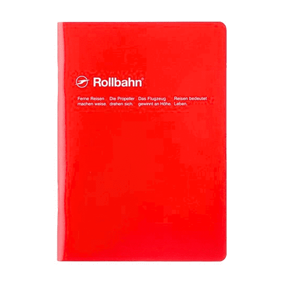 Delfonics Rollbahn Note Notebook: 5-3/4 in. x 8-1/4 in. (Red) A5 notebook